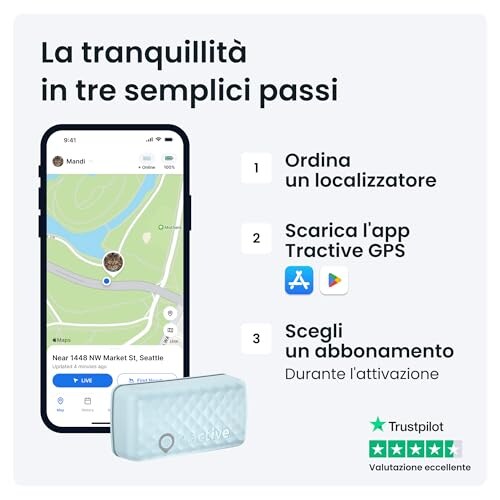 Tractive GPS Gatto Mini con Monitoraggio Attività - immagine 5
