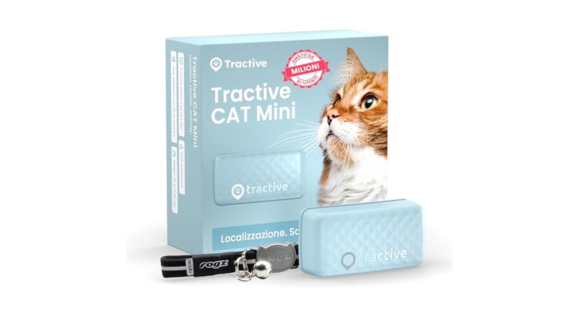 Tractive GPS Gatto Mini con Monitoraggio Attività
