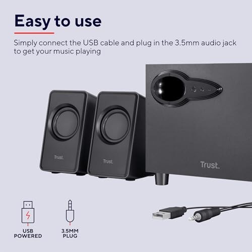 Trust Avora Set Altoparlanti 2.1 con Subwoofer - immagine 3