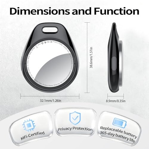 Tukio 4 Air Tags Localizzatore Bluetooth - immagine 3