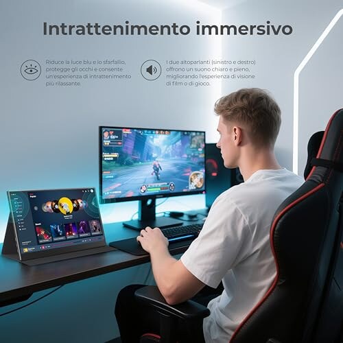 UFYQL Monitor Portatile 15,6" FHD - immagine 5