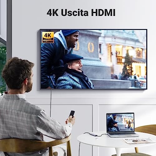 UGREEN Revodok Hub USB-C 5 in 1, con HDMI 4K - immagine 2