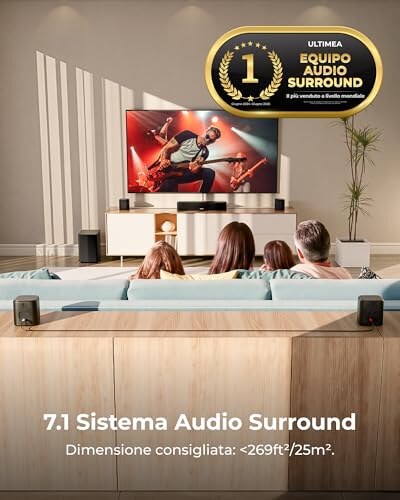 ULTIMEA Soundbar 7.1Ch con Subwoofer 330W e Bluetooth - immagine 1