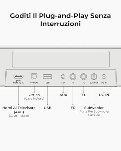 ULTIMEA Soundbar 7.1Ch con Subwoofer 330W e Bluetooth - immagine 7