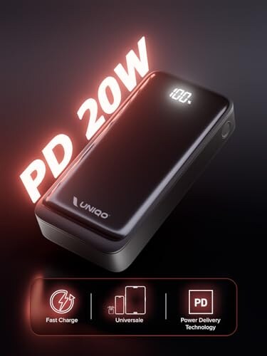 UNIQO Power LCD Powerbank 20000mAh con Power Delivery - immagine 1