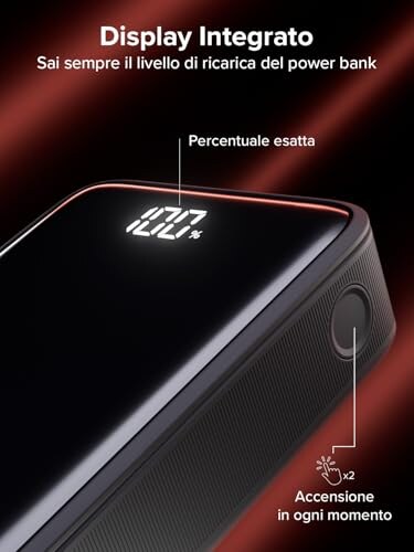 UNIQO Power LCD Powerbank 20000mAh con Power Delivery - immagine 3
