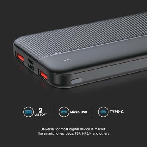V-TAC Power Bank 10000mAh con Ricarica Rapida - immagine 7