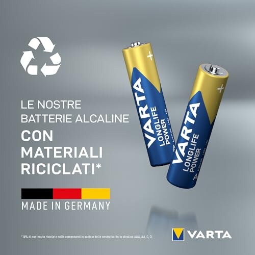 VARTA Pile AAA Longlife Power, 20 pezzi - immagine 2
