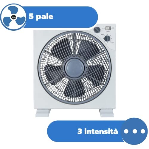 Ventilatore Portatile Ardes AR5B29 con 5 Pale e Timer - immagine 4
