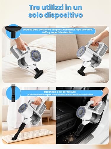 VersLife S6 Scopa Elettrica 2 in 1 Senza Fili - immagine 4