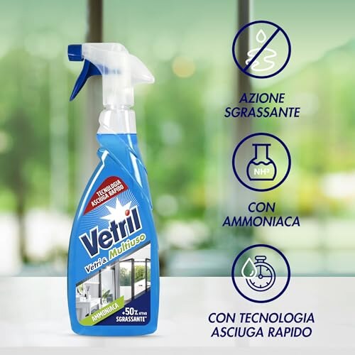 Vetril Detergente Spray Vetri e Superfici 650ml - immagine 3