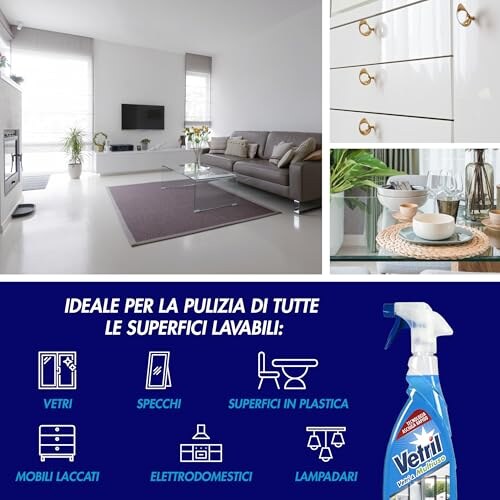 Vetril Detergente Spray Vetri e Superfici 650ml - immagine 5