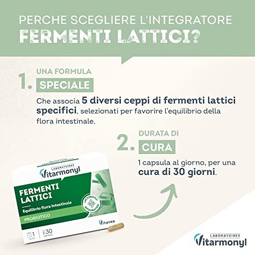 Vitarmonyl Fermenti Lattici Probiotici 30 Capsule - immagine 3