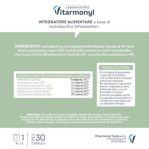 Vitarmonyl Fermenti Lattici Probiotici 30 Capsule - immagine 4