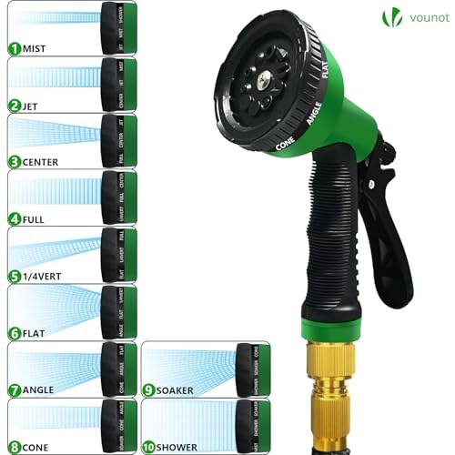 VOUNOT Tubo Irrigazione Estensibile 30m con Pistola - immagine 2