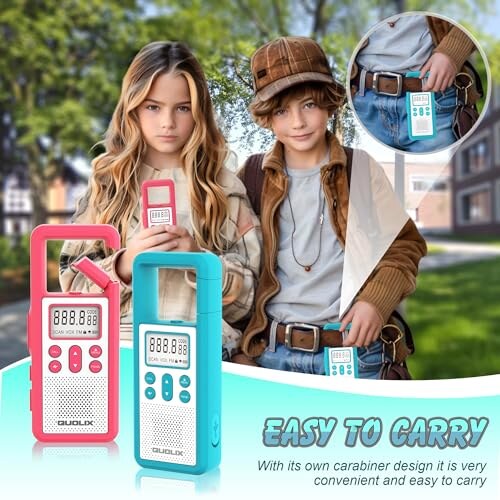Walkie Talkie Ricaricabile QUOLIX con Torcia e SOS - immagine 2