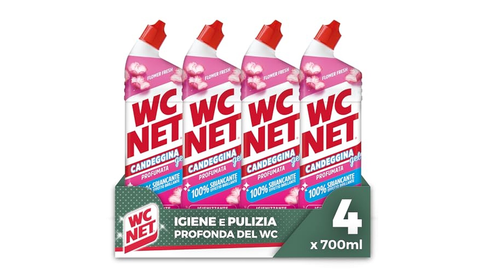 Wc Net Candeggina Gel Profumata 700ml x 4