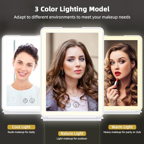 WEILY Specchio Trucco con Luci LED 5X - immagine 2