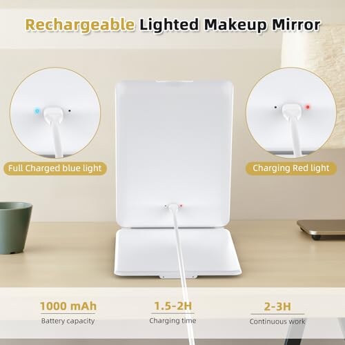 WEILY Specchio Trucco con Luci LED 5X - immagine 3