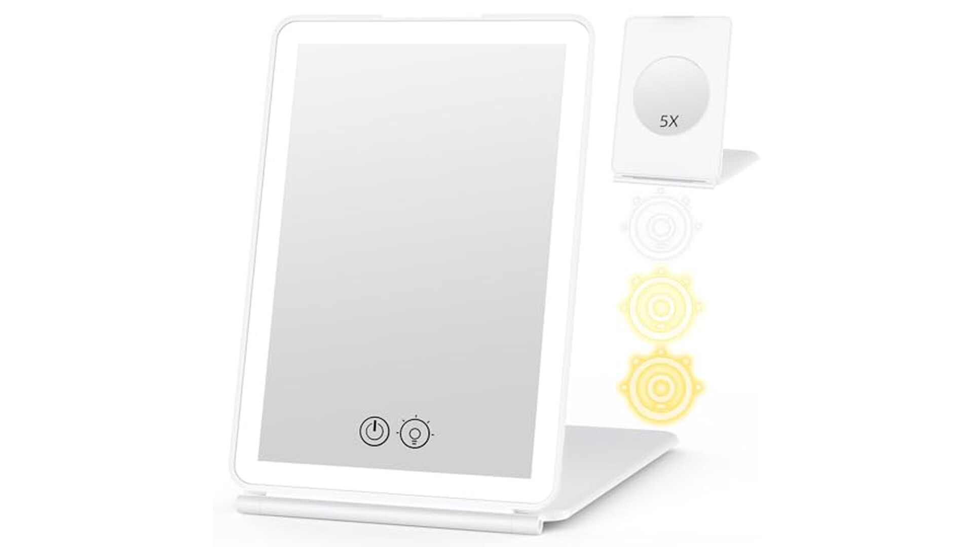 WEILY Specchio Trucco con Luci LED 5X