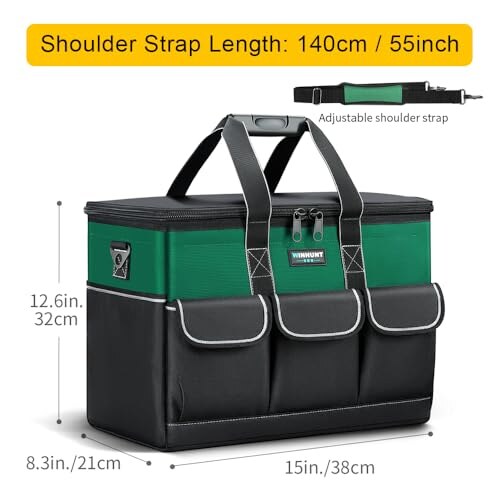 WINHUNT Borsa Porta Attrezzi Ampia Apertura 15" - immagine 1
