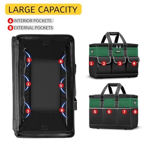 WINHUNT Borsa Porta Attrezzi Ampia Apertura 15" - immagine 3