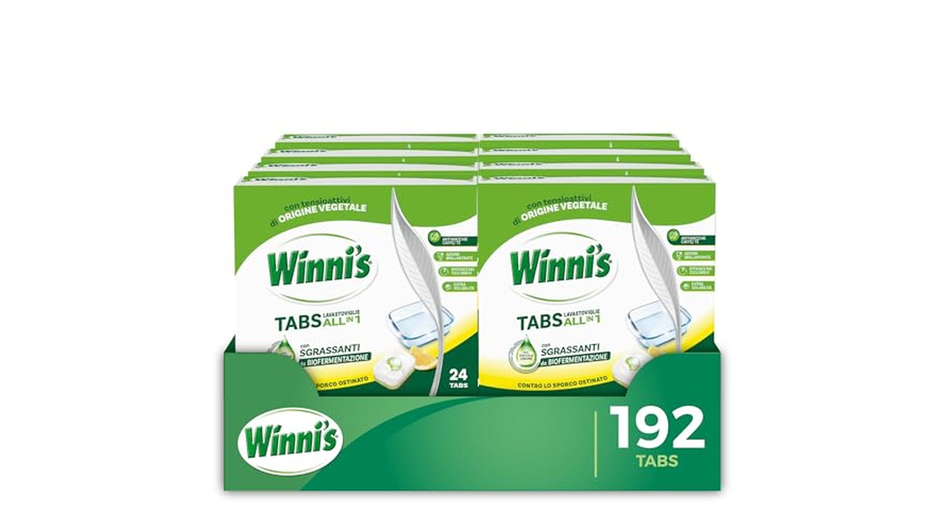 Winni's 96 Tabs Detersivo Lavastoviglie Limone