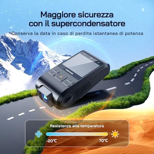 WOLFANG Dash Cam 1440P WiFi con Grandangolo - immagine 5