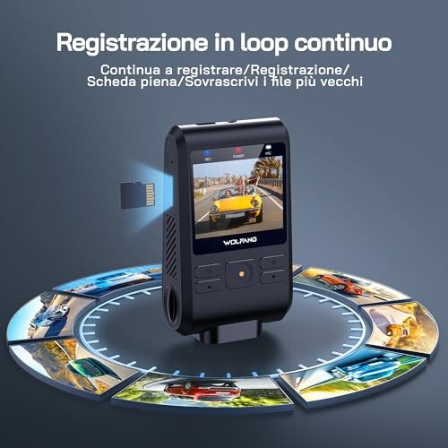 WOLFANG Dash Cam 1440P WiFi con Grandangolo - immagine 7