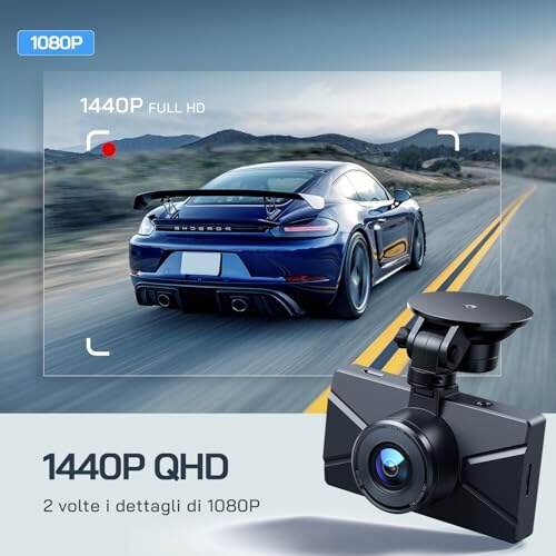 WOLFANG Doppia Dashcam 2.5K con Visione Notturna - immagine 2