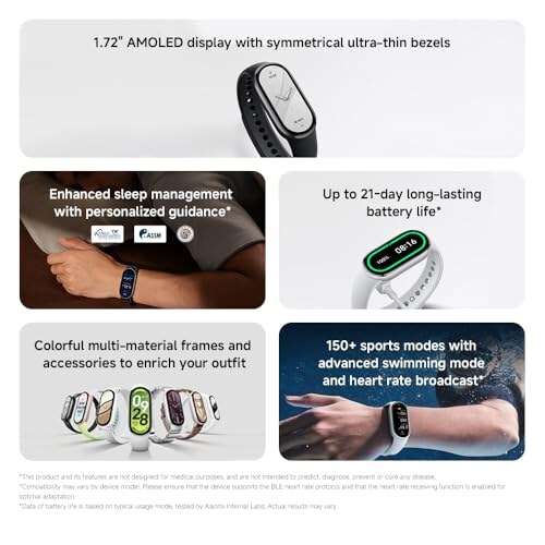 Xiaomi Smart Band 10 Bracciale Fitness - immagine 2