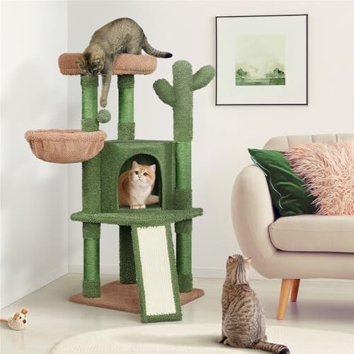 Yaheetech Albero Tiragraffi Cactus 106,5cm - immagine 1