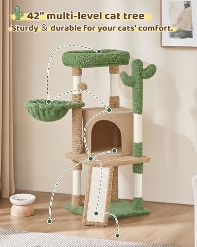 Yaheetech Albero Tiragraffi Cactus 106,5cm - immagine 4