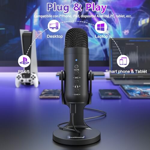 Zealsound Microfono a Condensatore Cardioide - immagine 1