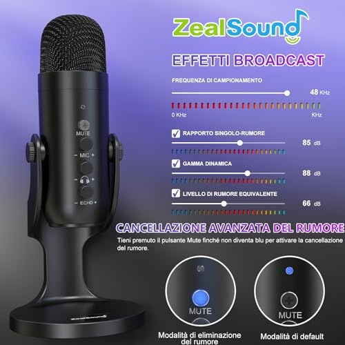 Zealsound Microfono a Condensatore Cardioide - immagine 2
