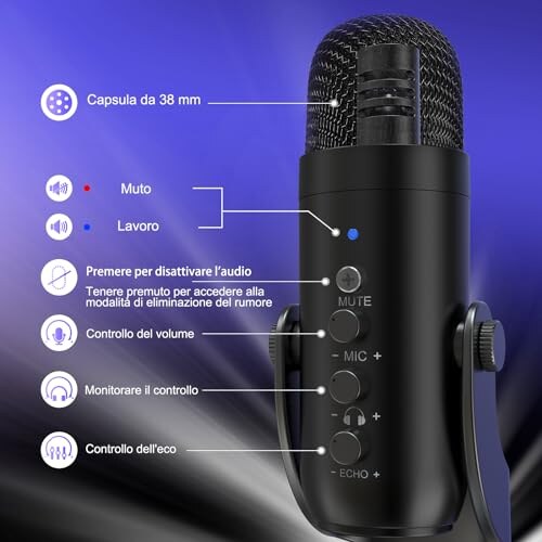 Zealsound Microfono a Condensatore Cardioide - immagine 3