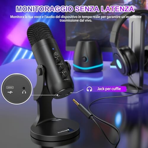 Zealsound Microfono a Condensatore Cardioide - immagine 4