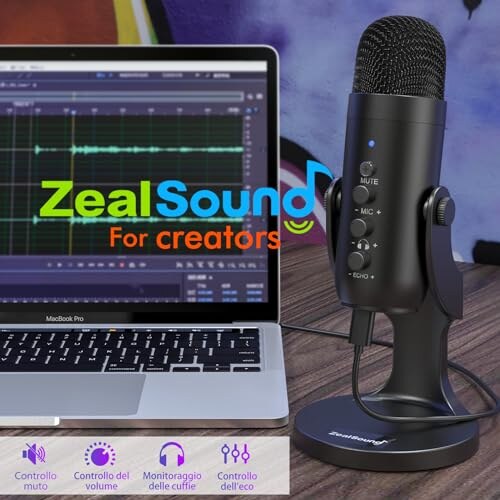 Zealsound Microfono a Condensatore Cardioide - immagine 7