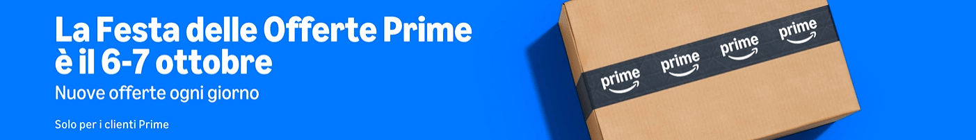 Prime Day Amazon sarà 6 e 7 ottobre 2026
