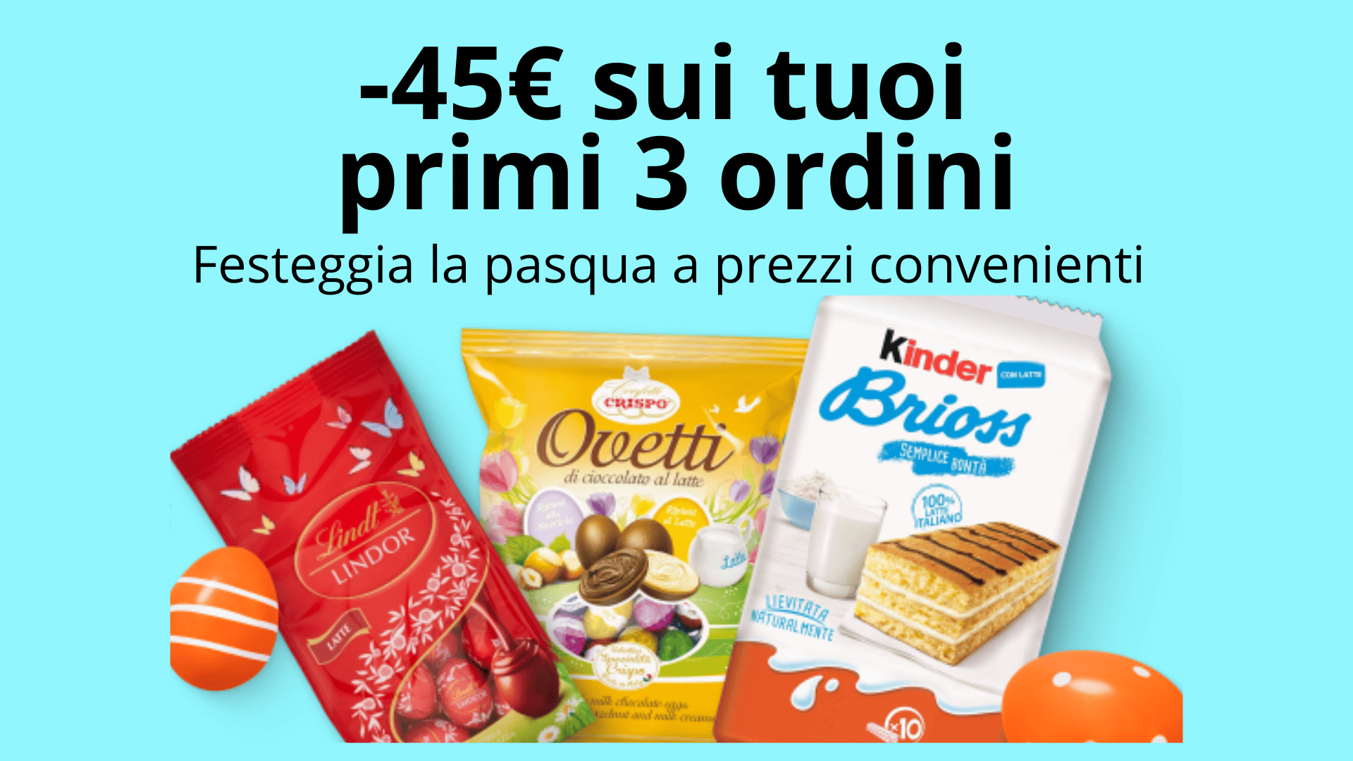 45€ di Sconto sui tuoi primi 3 ordini sole365