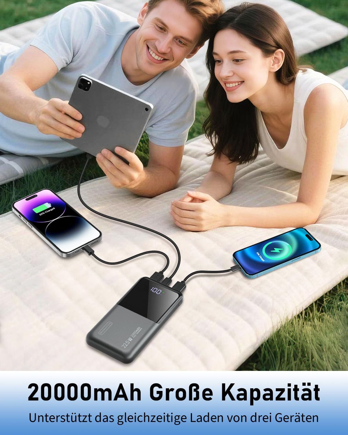 Power Bank 20000mAh 22.5W Ricarica Rapida - immagine 3