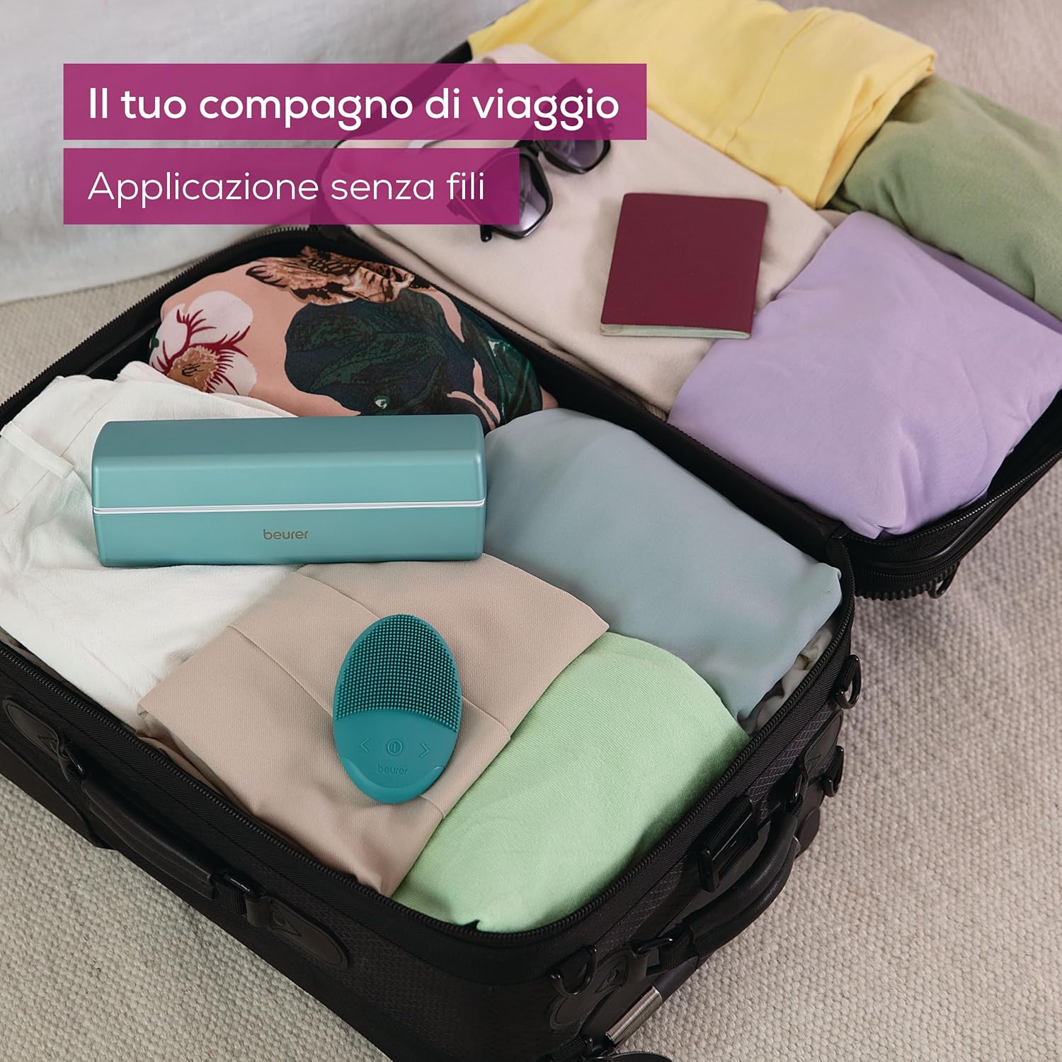 Beurer FC 52 Laguna Spazzola Viso Vibrante in Silicone - immagine 7