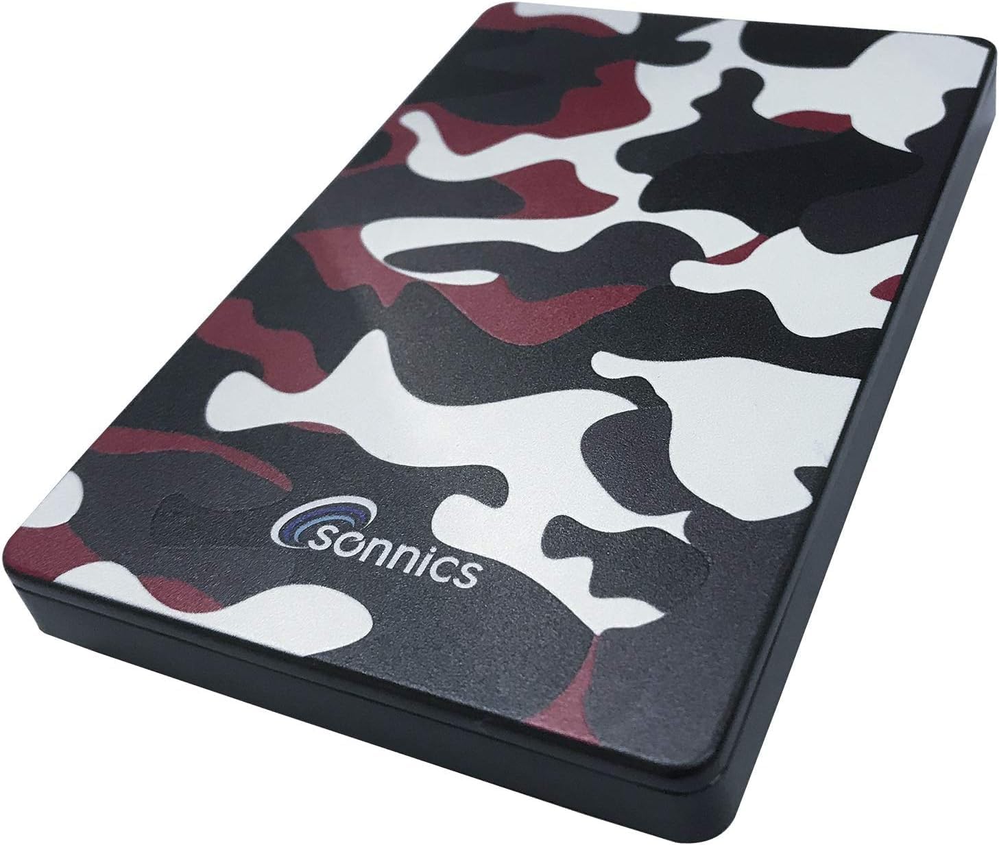Sonnics 500GB USB 3.0 Hard Disk Esterno Portatile Rosso Camo - immagine 3