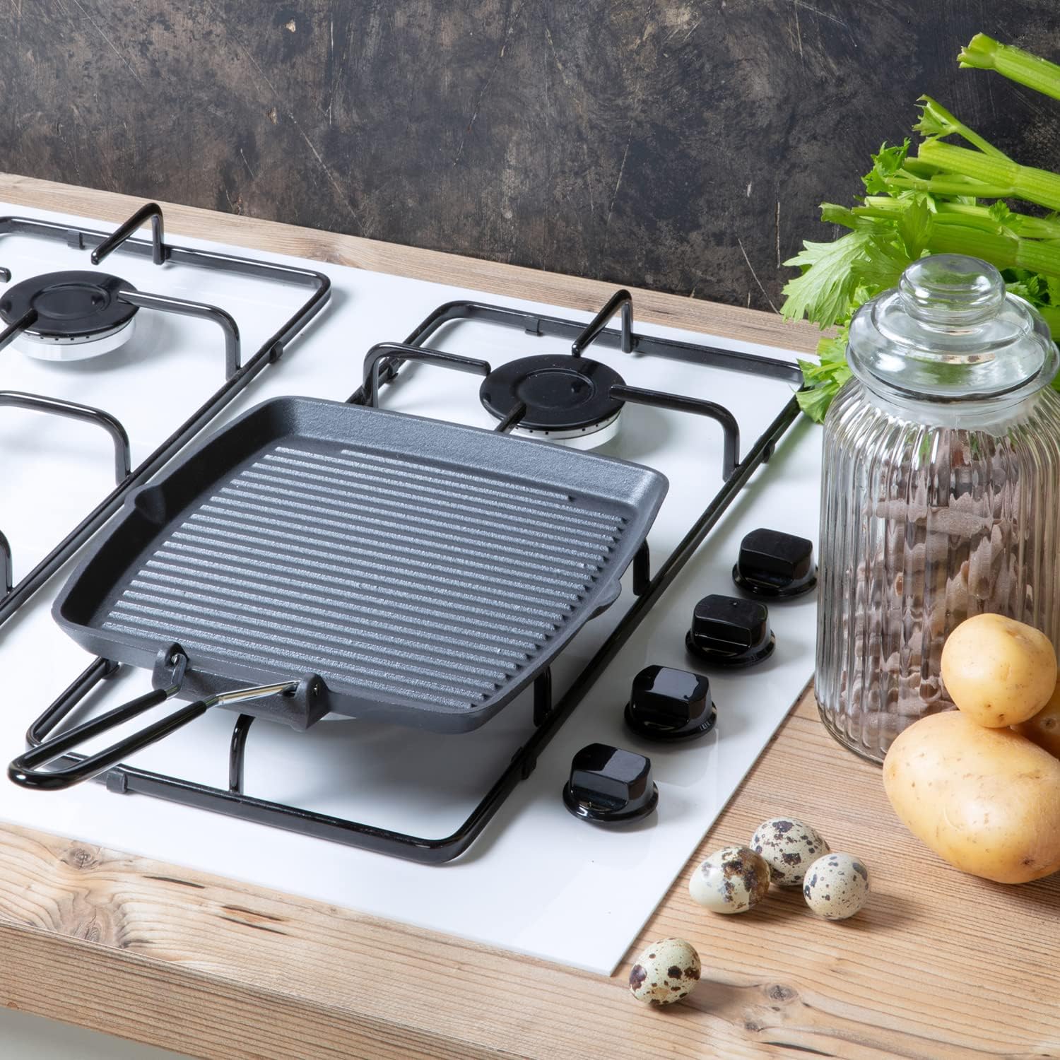 ILSA Bistecchiera Mixgrill Quadrata in Ghisa 24x24 cm - immagine 5