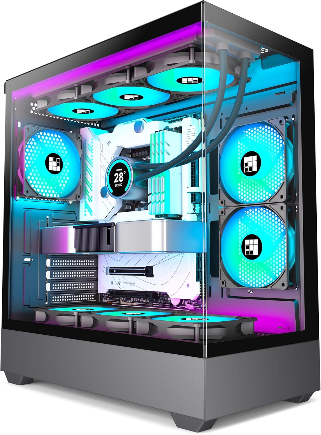 FOIFKIN F1 Case PC Mid-Tower Gaming con Ventole ARGB - immagine 4