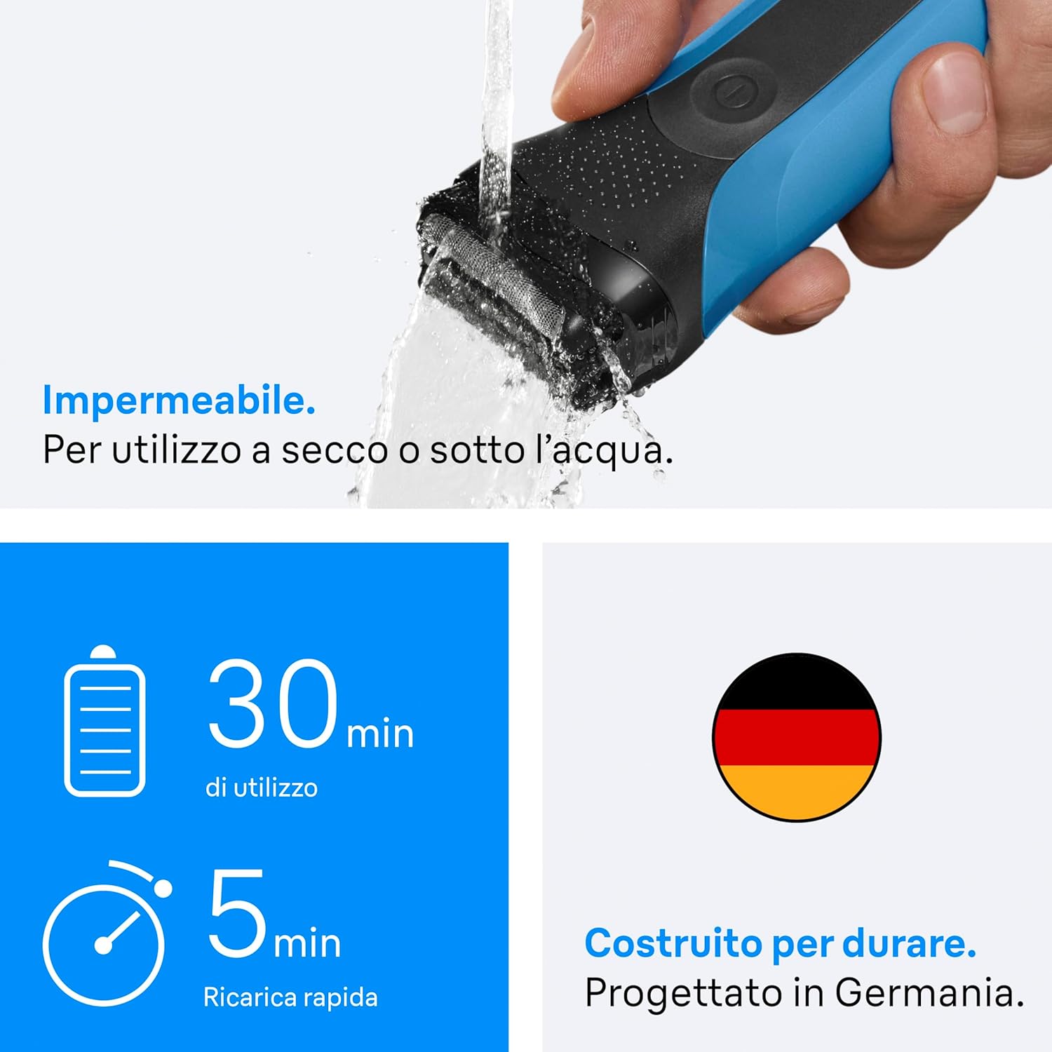 Braun Serie 3 Rasoio Elettrico Wet&Dry 310S Recensione - immagine 5