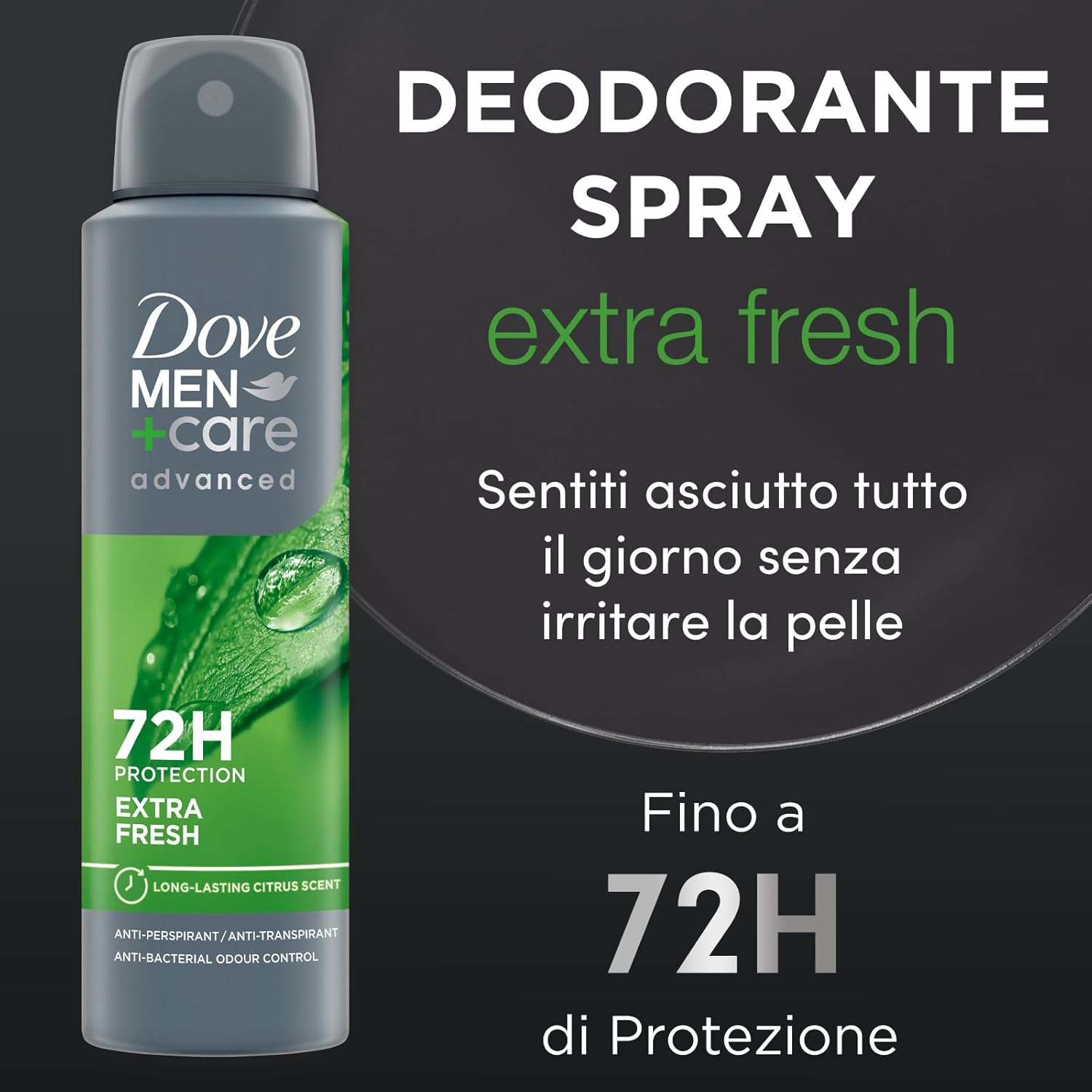 Dove Men + Care Extra Fresh Deodorante Spray Uomo - immagine 3