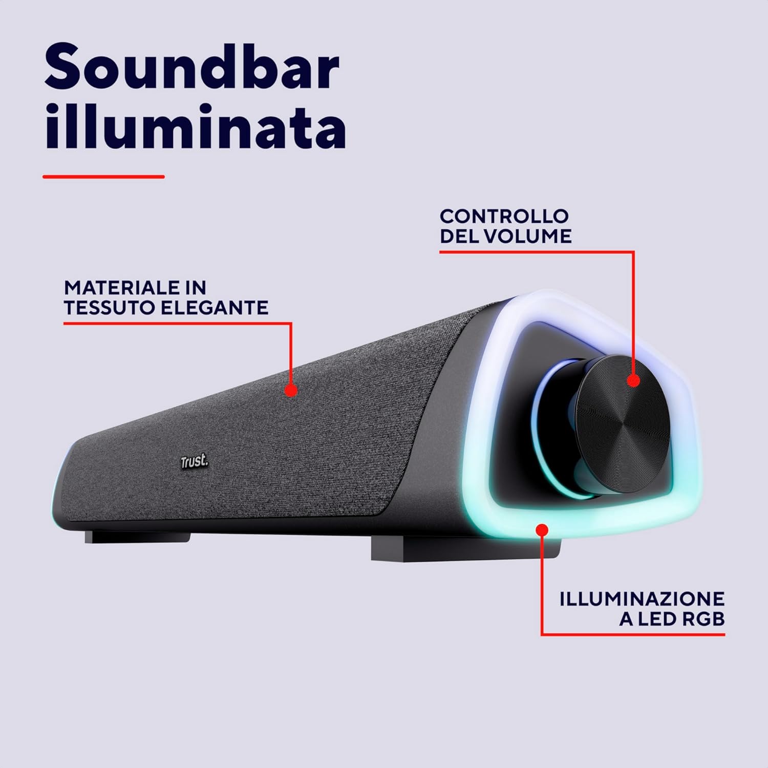 Trust Liro Soundbar PC 12W con LED RGB, Recensione 2024 - immagine 6