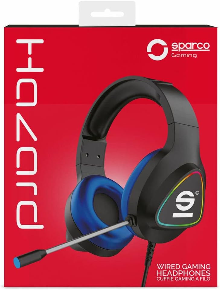 Celly Cuffie Gaming Sparco RGB Over Ear con Microfono - immagine 1