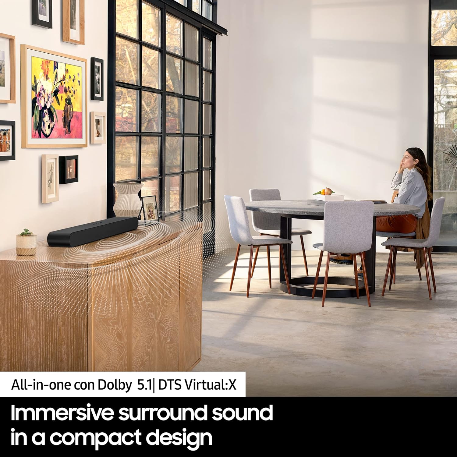Samsung Soundbar HW-S50B/ZF, Audio 3D Wireless Ottimizzato - immagine 4